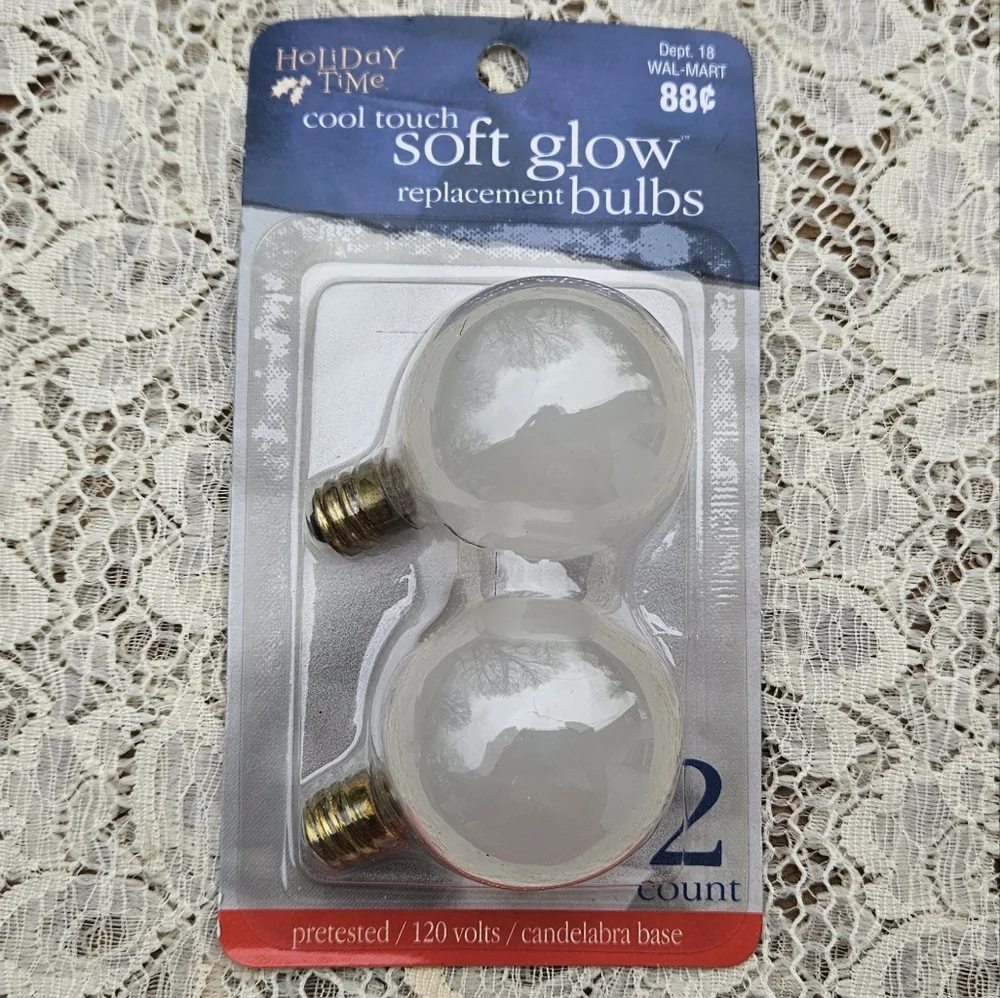Holiday Time Soft Glow Replacement Bulbs - White